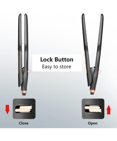 Basuwell Digital Hair Straightener | 6-Speed Temperature Control Flat Iron for Thick Hair | Salon-Grade Ceramic Styler with Fast Heating | UK Plug | Black - Buy Online on GoSupps.com