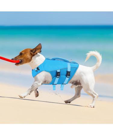 Convinite Dog Life Jacket - Adjustable Reflective XS Blue Life Jackets for Small Medium & Large Dogs | Perfect for Boating Swimming & Surfing - Buy Online on GoSupps.com