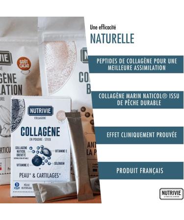 Nomadic Marine Collagen Stick - Enriched with Selenium & Vitamin C and E - Hydrolyzed Naticol Collagen Type 1 - Skin & Cartilage - Patented Collagen - Made in France - Nutrivie - Buy Online on GoSupps.com