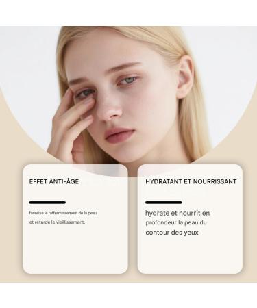  Jingmiger Firming Eye Contour Cream 20g Moisturizing Revitalizing Moisturizing Eye Care Suitable for Women and Men Care Morning Evening Daily Travel Work Weekend Program - Buy Online on GoSupps.com