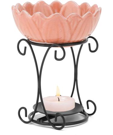 Syrisora Aroma Furnace Iron 70ml Essential Oil Furnace with Ceramic Bowl for Indoor Home Office Gym Studio Decoration (Pink) - Buy Online on GoSupps.com