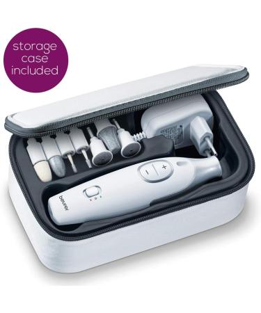 Beurer MP42UK Pedicure and Manicure Set with 7 Attachments and LED Light - Buy Online on GoSupps.com