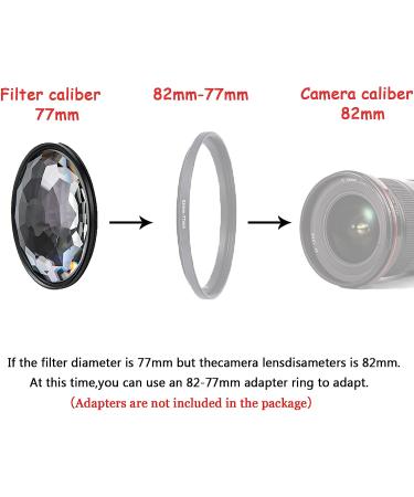 Kaleidoscope Glass Prism Camera Filter 77MM | Prismatic Effect for DSLR Photography - Buy Online on GoSupps.com