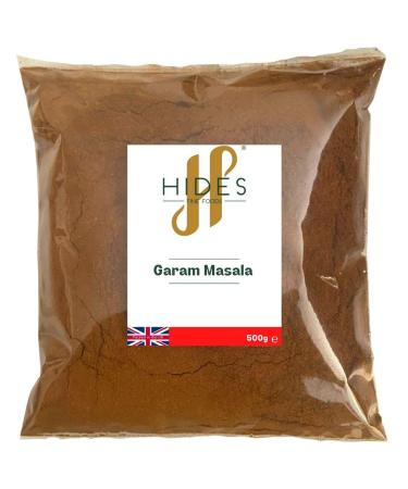 Hides Fine Foods - Garam Masala 500g - GMO Free - Suitable for Vegetarians - Northern India spice blend - Indian Cooking - Curry Ingredient- Fakeaway
