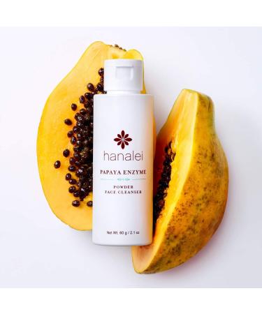 Hanalei Papaya Powder Face Cleanser - Gentle and Brightening - Cruelty-Free and Paraben-Free - 60g (2.11 oz) - Buy Online on GoSupps.com