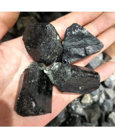 Natural Crystal Rough 4pcs Natural Black Tourmaline Crystal Rough Rock Sample raw Stone Sample - Buy Online on GoSupps.com