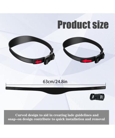 Haircut Guide | Curved Soft Silicone Haircut Bands Neckline Shave Template Home Trimming and Cutting Guide for Adults Fade and Taper Guide for Clippers Cut System Maijia Black - Buy Online on GoSupps.com