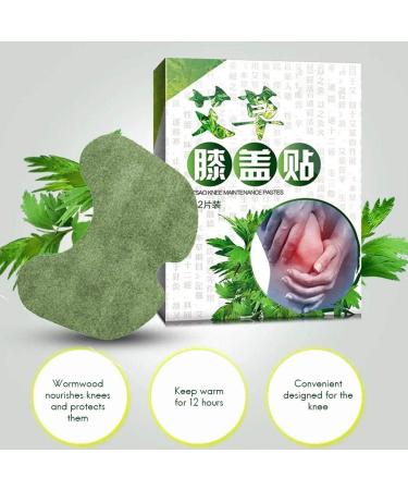 Knee Pain Relief Moxa Patches - 12 Self-Heating Wormwood Stickers for Sciatica & Leg Discomfort - Buy Online on GoSupps.com