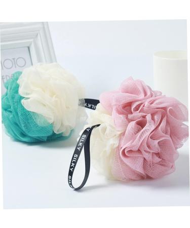 Balacoo 2pcs Mesh Sponge Shower Ball - Large Bath Pouf for Women | Ultra Soft & Durable - Buy Online on GoSupps.com