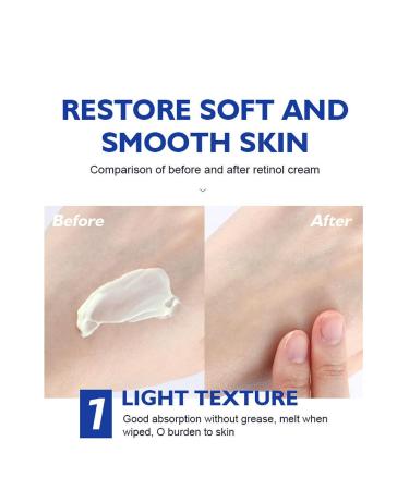 Retinol Cream Retinol Moisturizer for Face and Neck Wrinkle for Face Complex Wrinkle Anti Aging Facial with Hyaluronic Acid Collagen Anti aging cream. 1 PCS - Buy Online on GoSupps.com