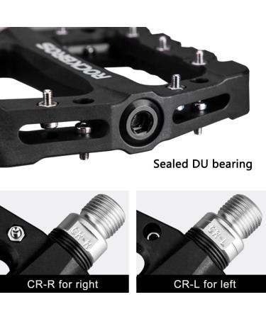 ROCKBROS MTB Pedals - Lightweight Nylon Fiber Platform Pedals for BMX MTB - Black - Buy Online on GoSupps.com