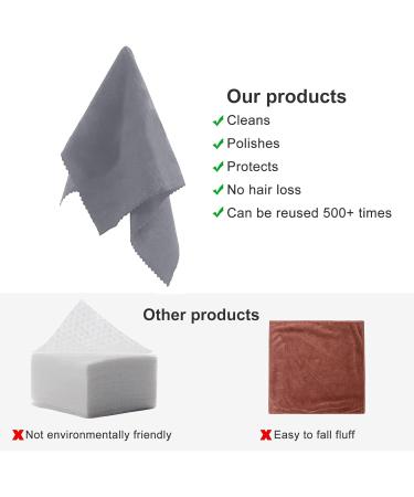 2 Pack Microfiber Silicone Gun Cleaning Cloth - Polishing Tool for Pistol, Handgun, Rifle, Shotgun - Firearm Accessories - Buy Online on GoSupps.com