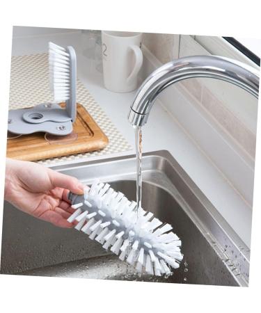Subsofan Glass Bottle Brushes - 2 Pack Cup Cleaner for Water Bottles Baby Bottles and Carafes | Lazy Cup Brush for Easy Cleaning - Buy Online on GoSupps.com