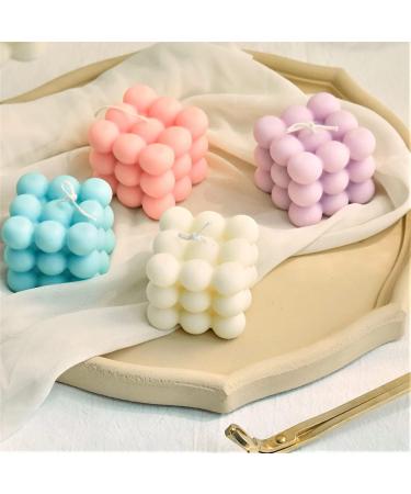 Buy Small Blue Bubble Cube Candle - Aromatherapy Soy Wax Scented Candle for Relaxation | Perfect Birthday Gift 1PC - Buy Online on GoSupps.com