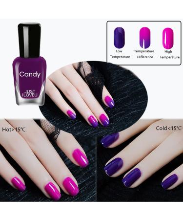 Color Changing Nail Polish Set - 6 Classic Quick Dry Colors | Glossy Nail Polish Kit for Women & Girls | 0.24 oz Each | Perfect for Toenails & Fingernails - YW-3 - Buy Online on GoSupps.com