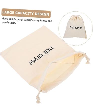 VINTORKY Travel Blow Dryer Hair Dryer Storage Bag Drawstring Organizer Travel Hair Dryer Pouch 33x30cm Beige - Buy Online on GoSupps.com