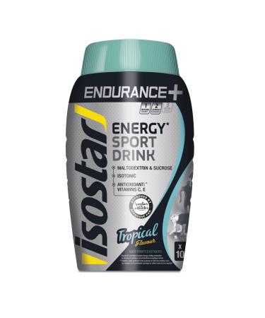 Isostar - Endurance Plus - powder for isotonic energy drinks - taste: tropical - maltodextrin and saccharosis - antioxidants and vitamin C and E - 1 can 790 g - Buy Online on GoSupps.com