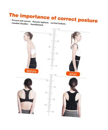 Hunchback Belt Straightener Brace - Winter Waist Support & Heating Pad for Posture Cramps & Comfort | Black Orthotics for Students & Households - Buy Online on GoSupps.com