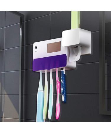 Shop Punele UV Toothbrush Sanitizer - Automatic Toothpaste Dispenser & Solar Sterilization for Ultimate Bathroom Hygiene - Global Shipping Available - Buy Online on GoSupps.com