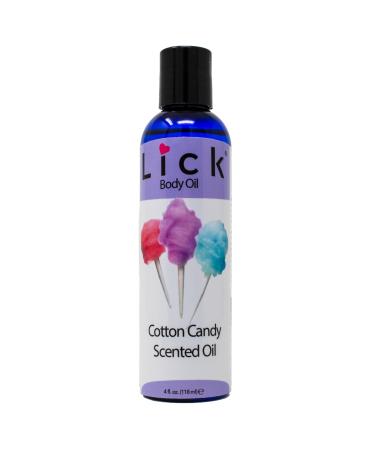 LICK Cotton Candy Scented Body Oil - Vitamin E Infused Moisturizing and Hydrating After Shower Body Oil Antioxidant Protection Soothing Aromatherapy - Natural and Gentle for All Skin Types