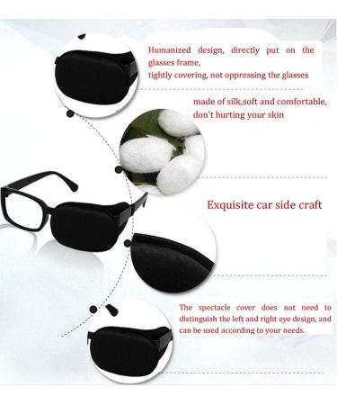 Silk Eye Mask for Amblyopia & Strabismus | Correct Lazy Eye Training - Kid & Adult Size (Black - Buy Online on GoSupps.com