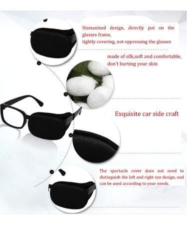 Blue Silk Eye Cover for Amblyopia & Strabismus - Adult Glasses Patch | International Shipping - Buy Online on GoSupps.com