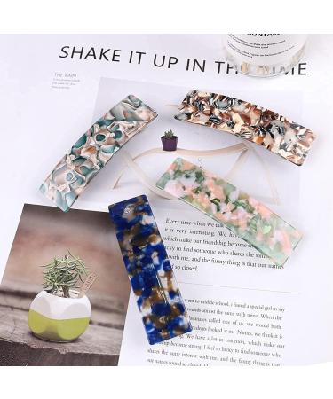 French Design Automatic Hair Barrette Clips - Set of 4 | Women's Hair Accessories - Buy Online on GoSupps.com