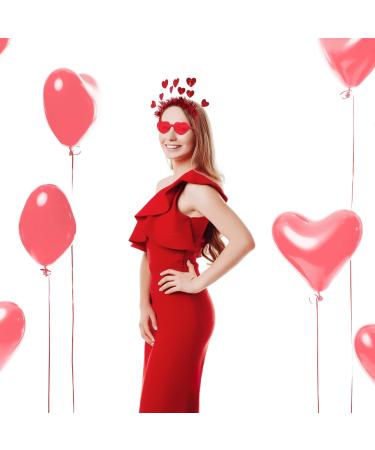 Frcolor Valentine's Day Heart Headband & Sunglasses | Sequin Love Accessories for Parties - Buy Online on GoSupps.com