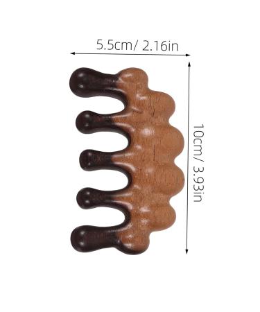 FOMIYES Wooden Massage Comb - Broad Tooth Hair Comb for Men | Durable 10x5cm Design Tool for Scalp Massage & Hair Care - Buy Online on GoSupps.com