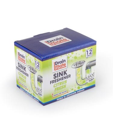 Drain Mate Plug Hole Sink and Drain Freshener - 12 Sachets - Leaves your sink plug and drains fresh and sparkling clean - Buy Online on GoSupps.com