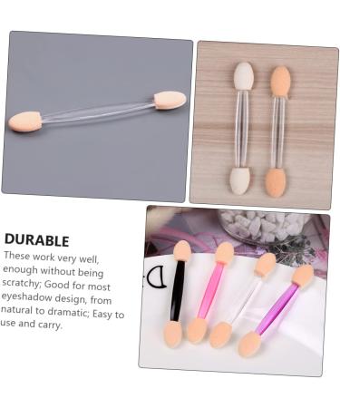 Baluue 50pcs Two-color Eyeshadow Brush Eyeshadow Cosmetic Cosmetic Wand Plastic Handle White - Buy Online on GoSupps.com
