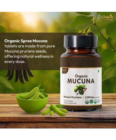 ORGANIC SPREE Gokshura & Mucuna Supplement 120 Tablets Each USDA Organic Tribulus Terrestris & Mucuna Pruriens - Buy Online on GoSupps.com