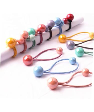 FRCOLOR Rope Pairs headband color hair tie hair band Pom Pom hair ties for girls hair ties for thick hair ponytail holders girls hair rope Acrylic Korean version bracket Headband - Buy Online on GoSupps.com