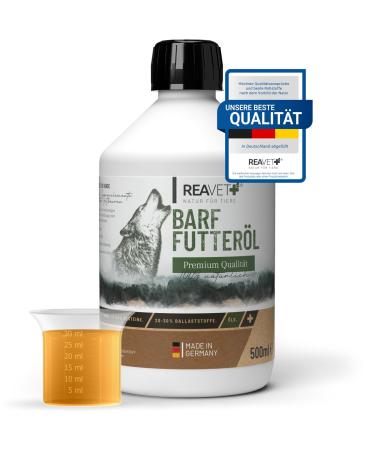 Reavet premium feed oil dogs 500ml - barf oil dog feed dog high -quality barf oil dogs oil dog barf addition dog I naturally & species -appropriate 500 ml - Buy Online on GoSupps.com