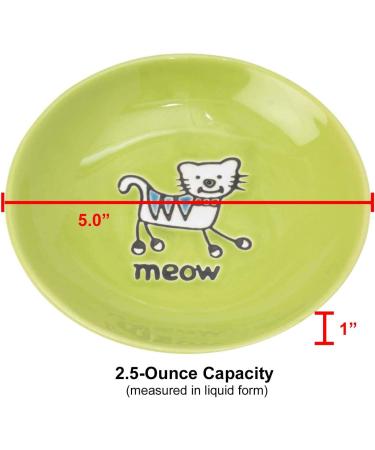PetRageous Silly Kitty Cat Saucer and Bowl - Fun & Functional Dining Set for Cats - Buy Online on GoSupps.com