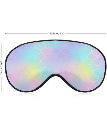 Buy Fish Scale Skin Print Sleep Mask for Women | Adjustable Eye Shades with Elastic Strap | International Shipping - Buy Online on GoSupps.com