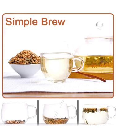 Premium Brown Rice Green Tea Genmaicha China Organic Kirara rice tea Malva Verticillata leaf health skin care Flower Tea 120g/6oz - Buy Online on GoSupps.com