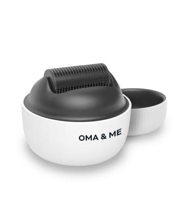 OMA & ME Derma Roller 0.5 mm - Stimule la Pousse des Cheveux Naturellement Favorise la Croissance du Cuir Chevelu - Microneedling 1200 Micro-Aiguilles - Soin Routine Capillaire Anti-Chute