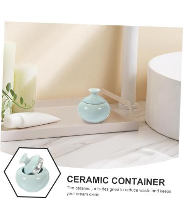 MAGICLULU cream tea cosmetic pot jars cosmetic container cream jar dreadlock fabric beads small braid seal small filling empty cream jar skin care products 4.7x4.7cm Sky-blue - Buy Online on GoSupps.com