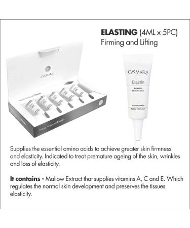 Casmara Nature Ampoules - Anti-Aging Face Serum with Vitamin A C E & Elastin | Set of 5 for Wrinkle Reduction & Skin Firming - Buy Online on GoSupps.com
