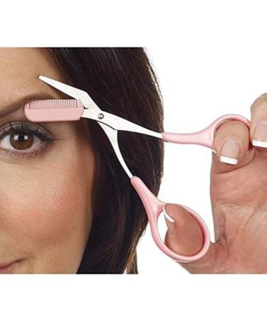Eyebrow Trimmer Scissors with Mini Comb | Perfect Tool for Shaping and Trimming Eyebrows at Home | Makeup Tools for Men and Women - Buy Online on GoSupps.com