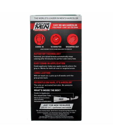 Just For Men Dark Brown Hair Color #45 - 1ct | International Shipping | Perfect Grey Coverage - Buy Online on GoSupps.com