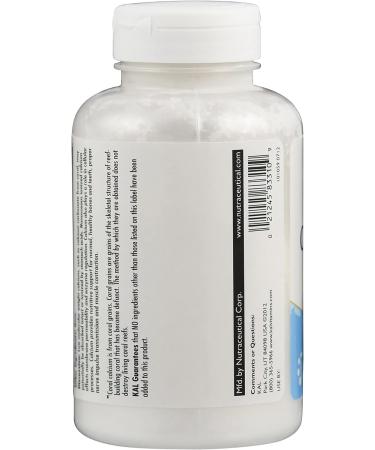 KAL Coral Calcium Powder 1000mg Tablets - Unflavored 8oz | Pure Marine Source - Buy Online on GoSupps.com