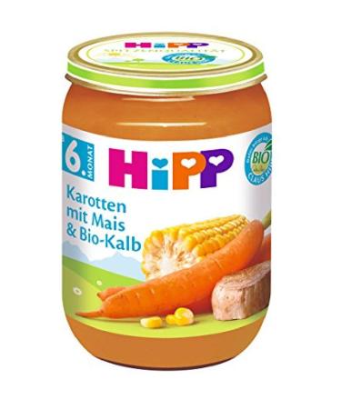 Buy Hipp Carrots & Corn with Bio-Calf and Mini-Pasta with Alaska Seel Axle Fillet - 6 Pack Bundle (6 x 190g) - International Shipping Available - Buy Online on GoSupps.com