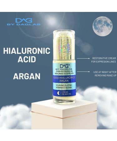 Night Cream for Expression Lines | Hydrating Hyaluronic Acid Argan Oil & Retinol | 1.3 Fl Oz | Restore Youthful Skin After Makeup Removal - Buy Online on GoSupps.com