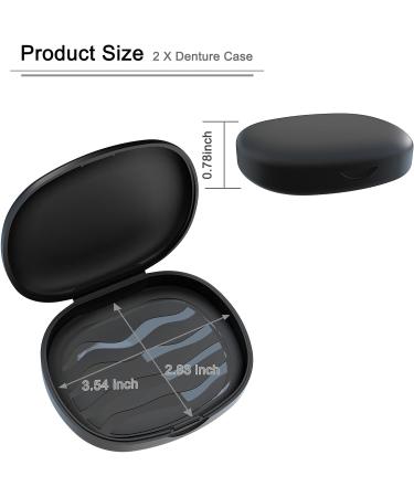BVN 4Pcs Retainer Case: Slim Braces Case Denture Box Orthodontic Dental Case Mouth Guard Case Denture Box Teeth Aligner Case Night Guard Case Container Storage Holder Black A. Black 4 PCS - Buy Online on GoSupps.com
