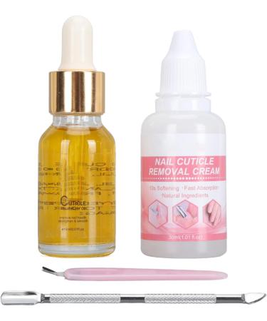Nail Cuticle Remover Kit Cuticle Remover Kit Nourish Promote Nail Growth Exfoliating for Travel Use (LS152-2) - Buy Online on GoSupps.com