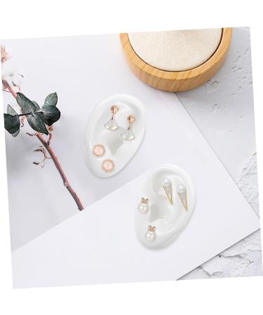 Artificial Ear Model for Piercing Practice - 1 Pair Earring Display Molds Perfect for Injection Training & Exhibitions - Buy Online on GoSupps.com