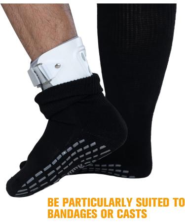 Extra Wide Diabetic Socks for Swollen Feet - 4 Pairs Black Pack - Buy Online on GoSupps.com