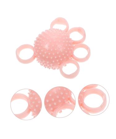 Frcolor Grip Trainer Ball - Finger Strengthening Tool for Stress Relief | Hand Joint Coach | TPR Grip Ring for All Ages - 12x12x7cm Pink - Buy Online on GoSupps.com